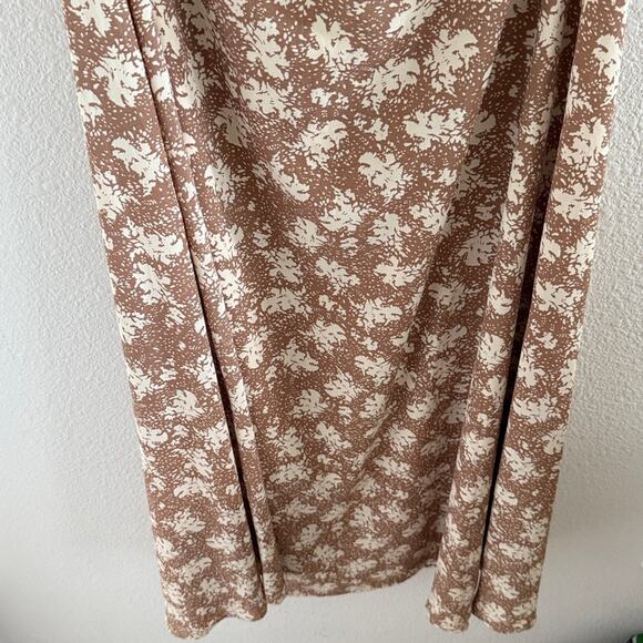 Lulu's Pictureaque Moments Brown Floral Backless Dress XL - Picture 5 of 6